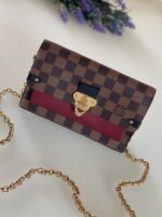 Louis Vuitton Damier Ebene Vavin Chain Wallet