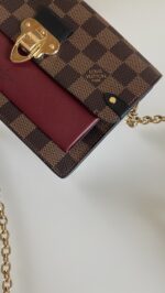 Louis Vuitton Damier Ebene Vavin Chain Wallet - Image 4
