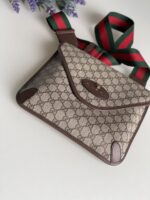 Gucci Supreme Monogram Web Medium Neo Vintage Flap Messenger Bag Beige - Image 2