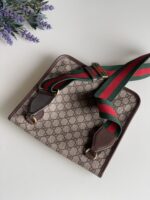 Gucci Supreme Monogram Web Medium Neo Vintage Flap Messenger Bag Beige - Image 3