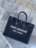 YSL Rive Gauche Tote Black