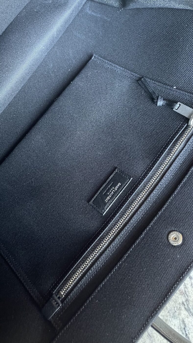 YSL Rive Gauche Tote Black - Image 3