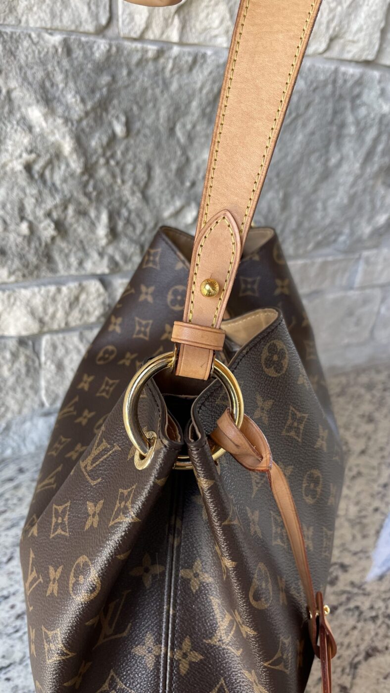 Louis Vuitton Graceful MM Monogram Beige - Image 5