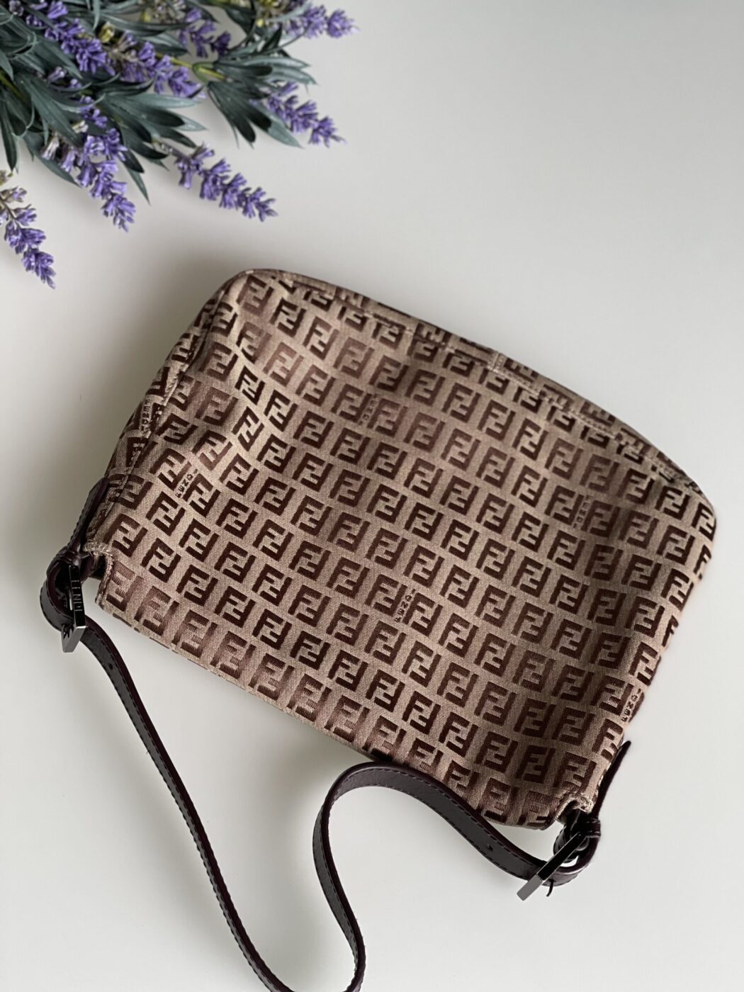 Fendi Mamma Baguette Bag Zucca - Image 5