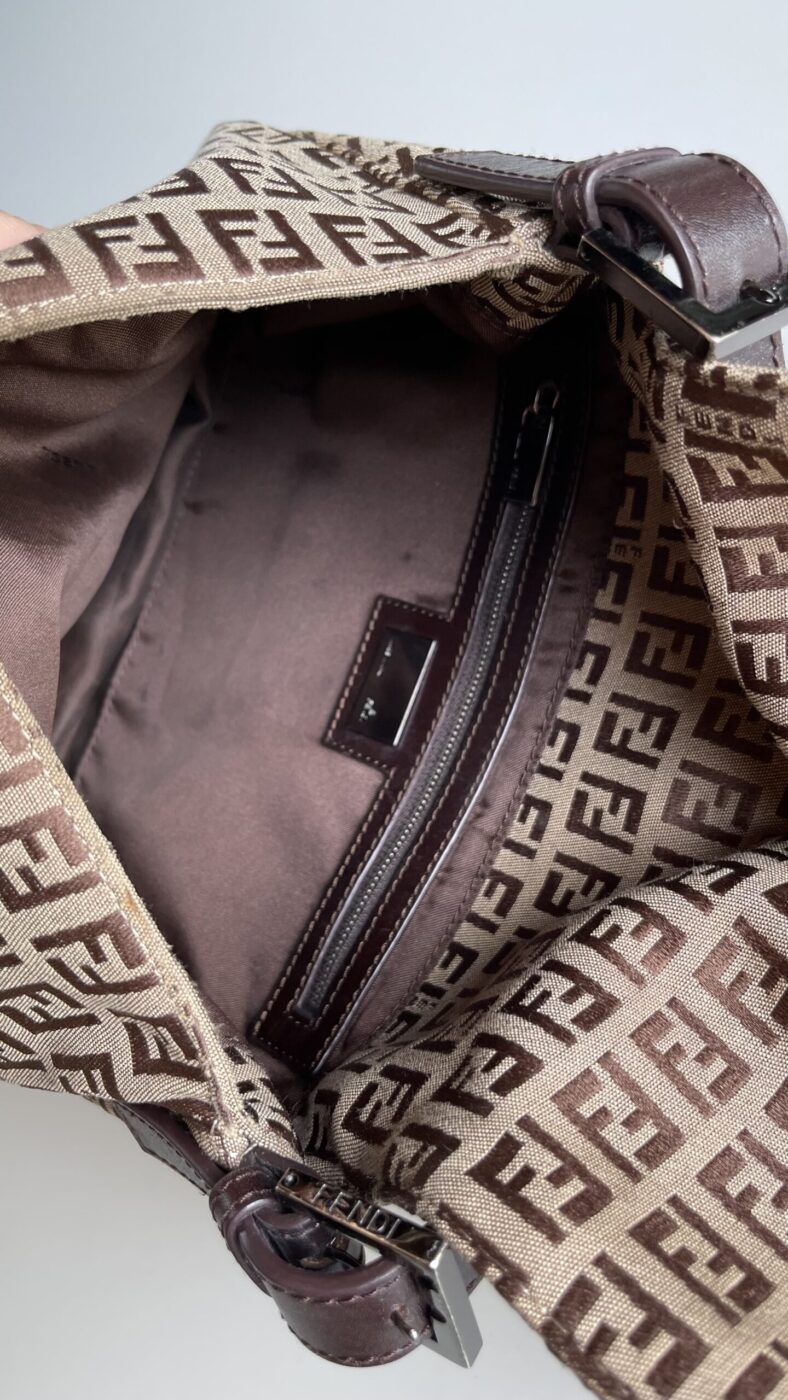 Fendi Mamma Baguette Bag Zucca - Image 9