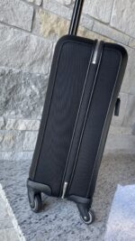 Gucci Black Classic Canvas Trolley Carry On Suitcase - Image 3