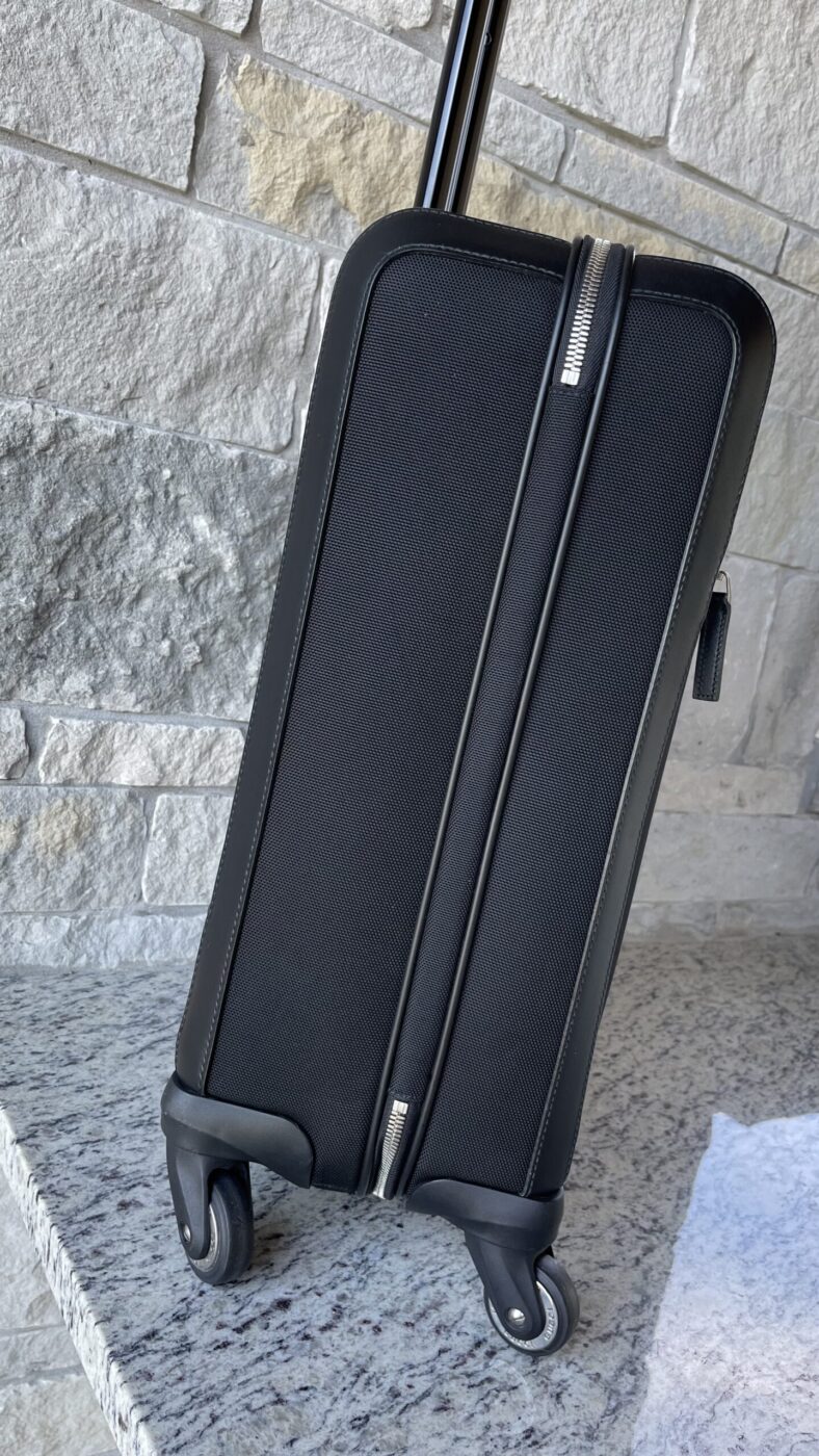 Gucci Black Classic Canvas Trolley Carry On Suitcase - Image 3