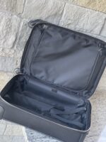 Gucci Black Classic Canvas Trolley Carry On Suitcase - Image 9