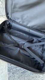 Gucci Black Classic Canvas Trolley Carry On Suitcase - Image 10