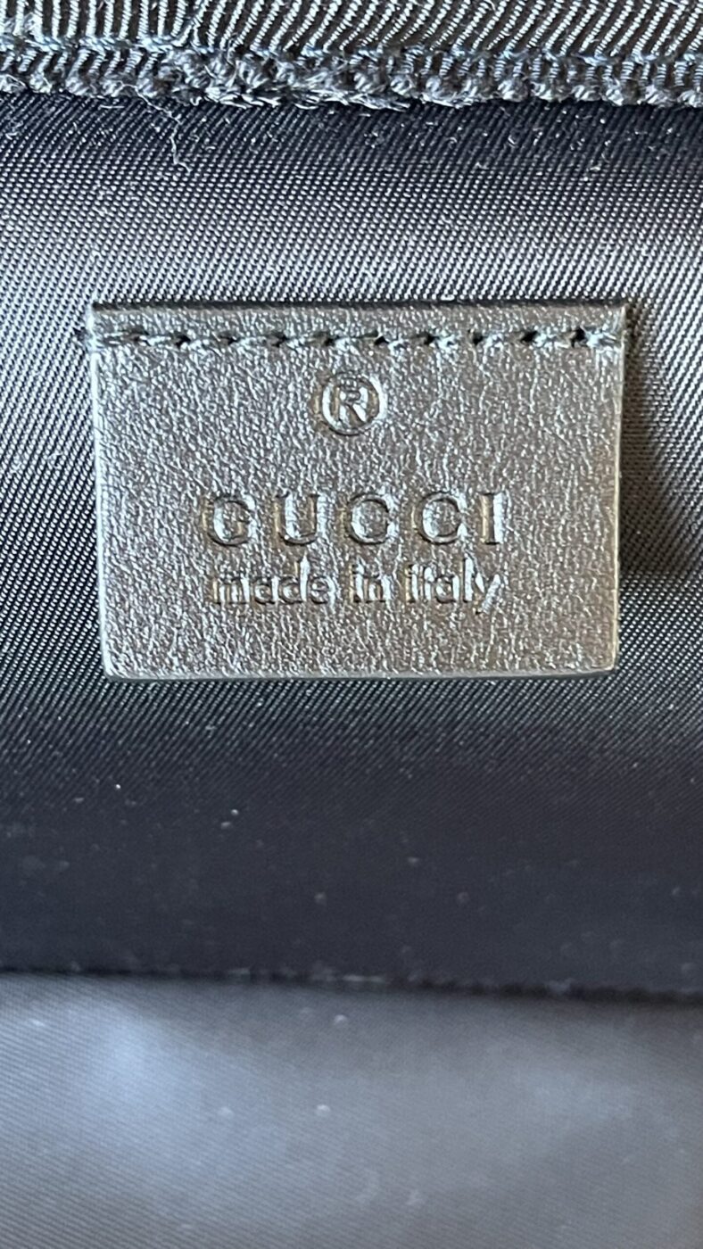 Gucci Black Classic Canvas Trolley Carry On Suitcase - Image 11