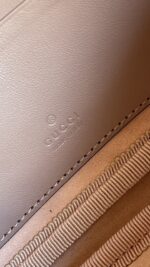 Gucci Calfskin Matelasse Mini GG Marmont Chain Crossbody Bag Porcelain Rose - Image 9