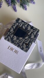 Dior Oblique Compact Denim Wallet - Image 2