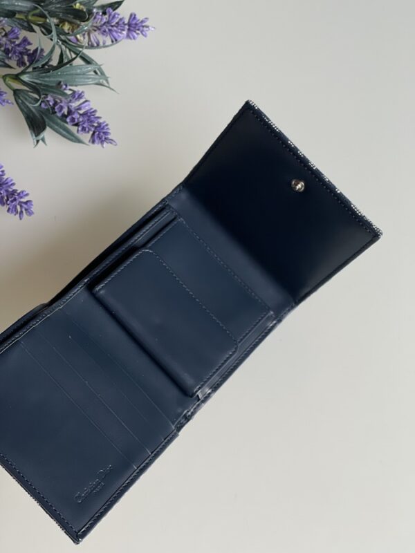 Dior Oblique Compact Denim Wallet - Image 4