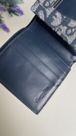 Dior Oblique Compact Denim Wallet - Image 6