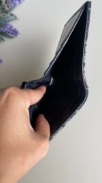 Dior Oblique Compact Denim Wallet - Image 7