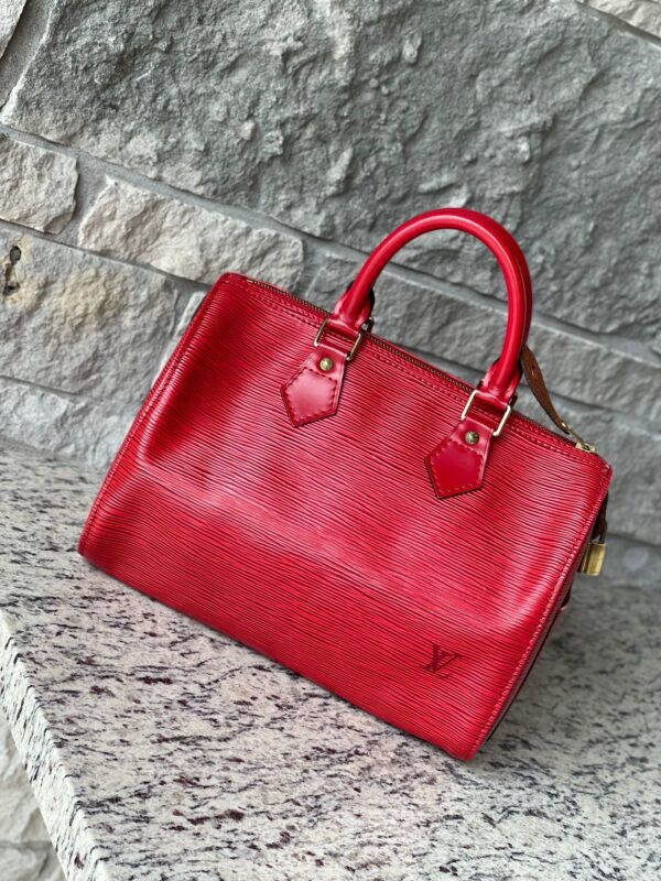 Louis Vuitton Speedy 25 Epi Red