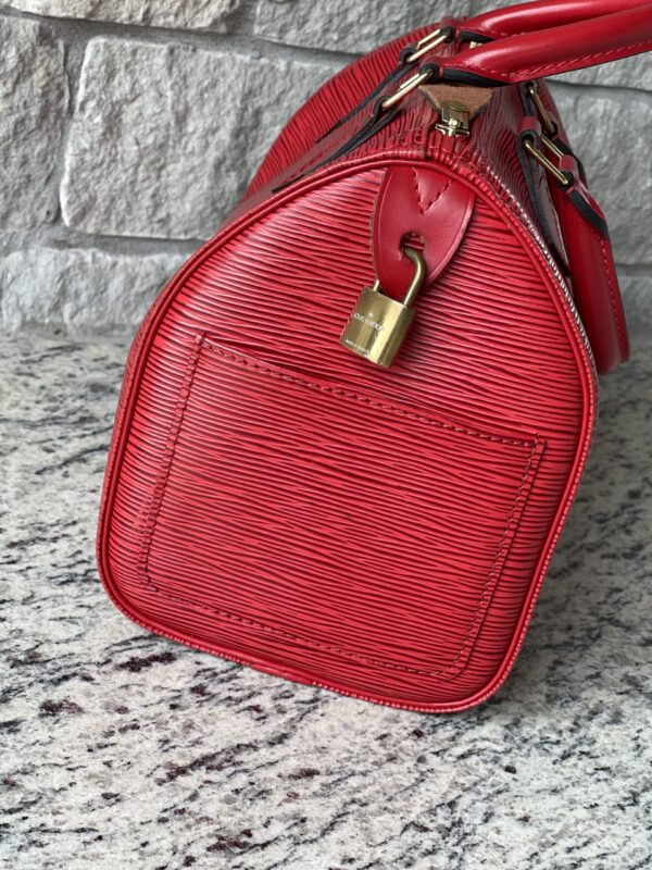 Louis Vuitton Speedy 25 Epi Red - Image 5