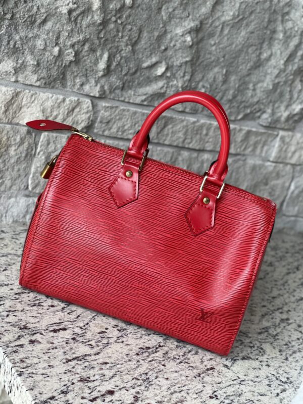 Louis Vuitton Speedy 25 Epi Red - Image 3