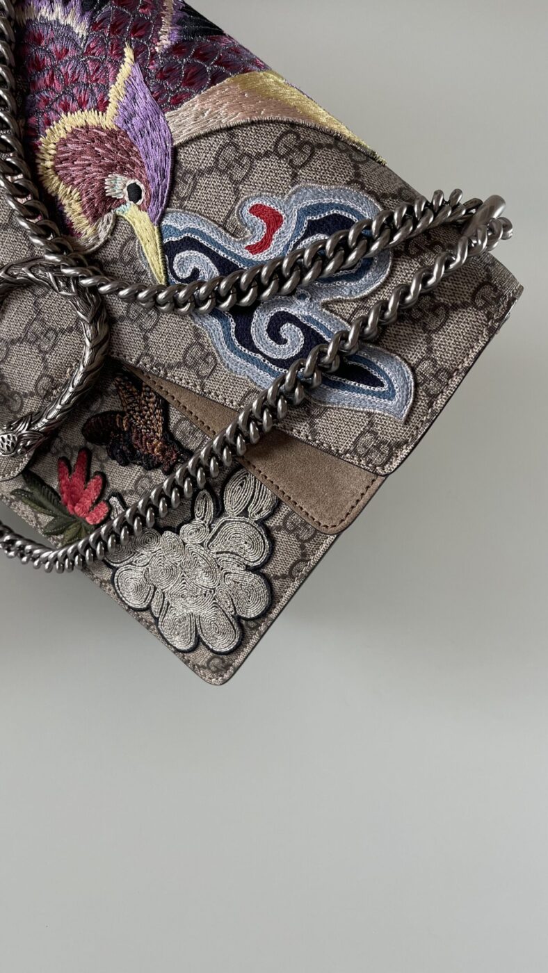 Gucci Dionysus Medium Bird Embroidered Shoulder Bag - Image 7