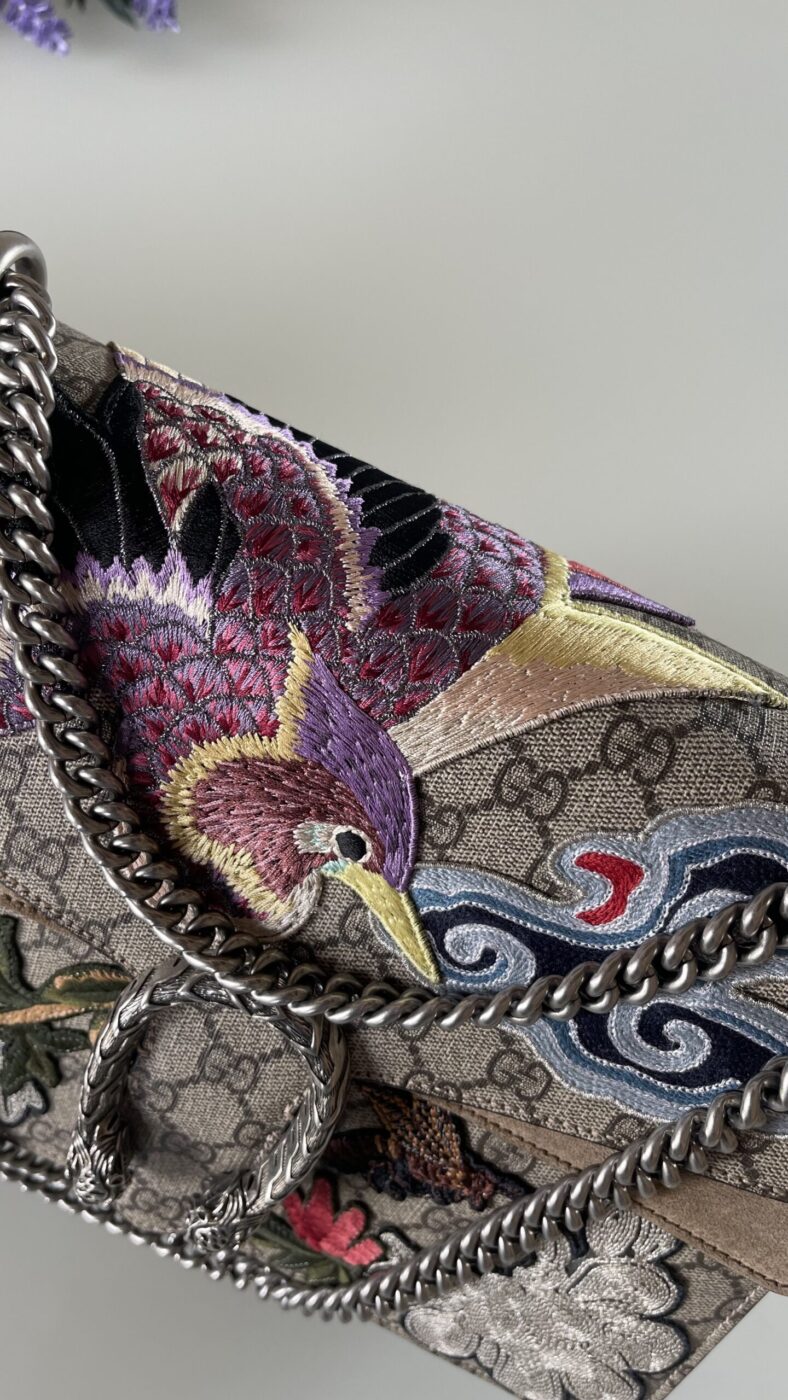 Gucci Dionysus Medium Bird Embroidered Shoulder Bag - Image 4