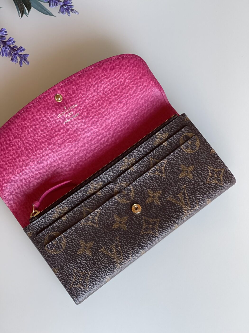 Louis Vuitton Emilie Wallet Monogram Hot Pink - Image 2