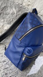 Louis Vuitton Discovery PM Backpack Blue - Image 6