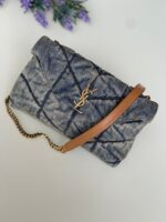 YSL Toy LouLou Denim Puffer