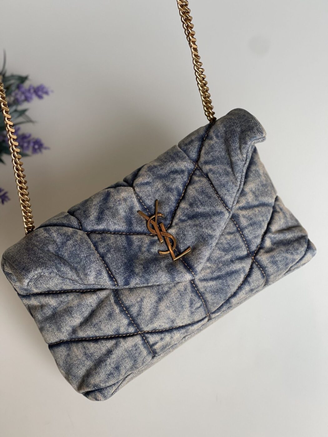 YSL Toy LouLou Denim Puffer - Image 2