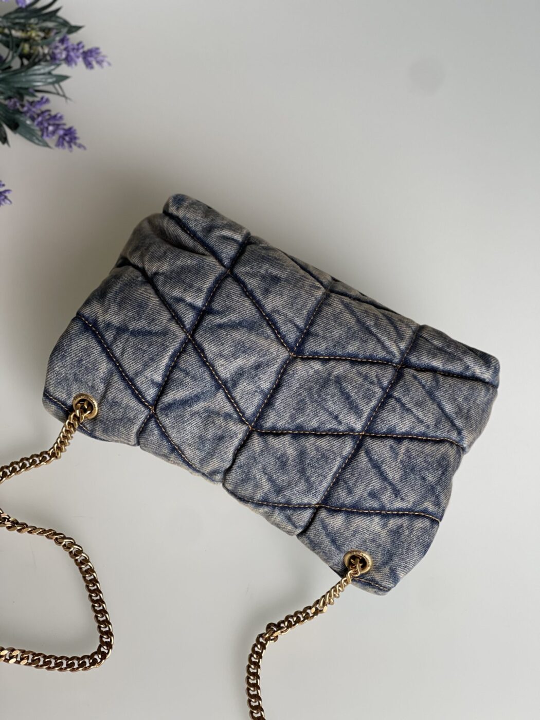 YSL Toy LouLou Denim Puffer - Image 3