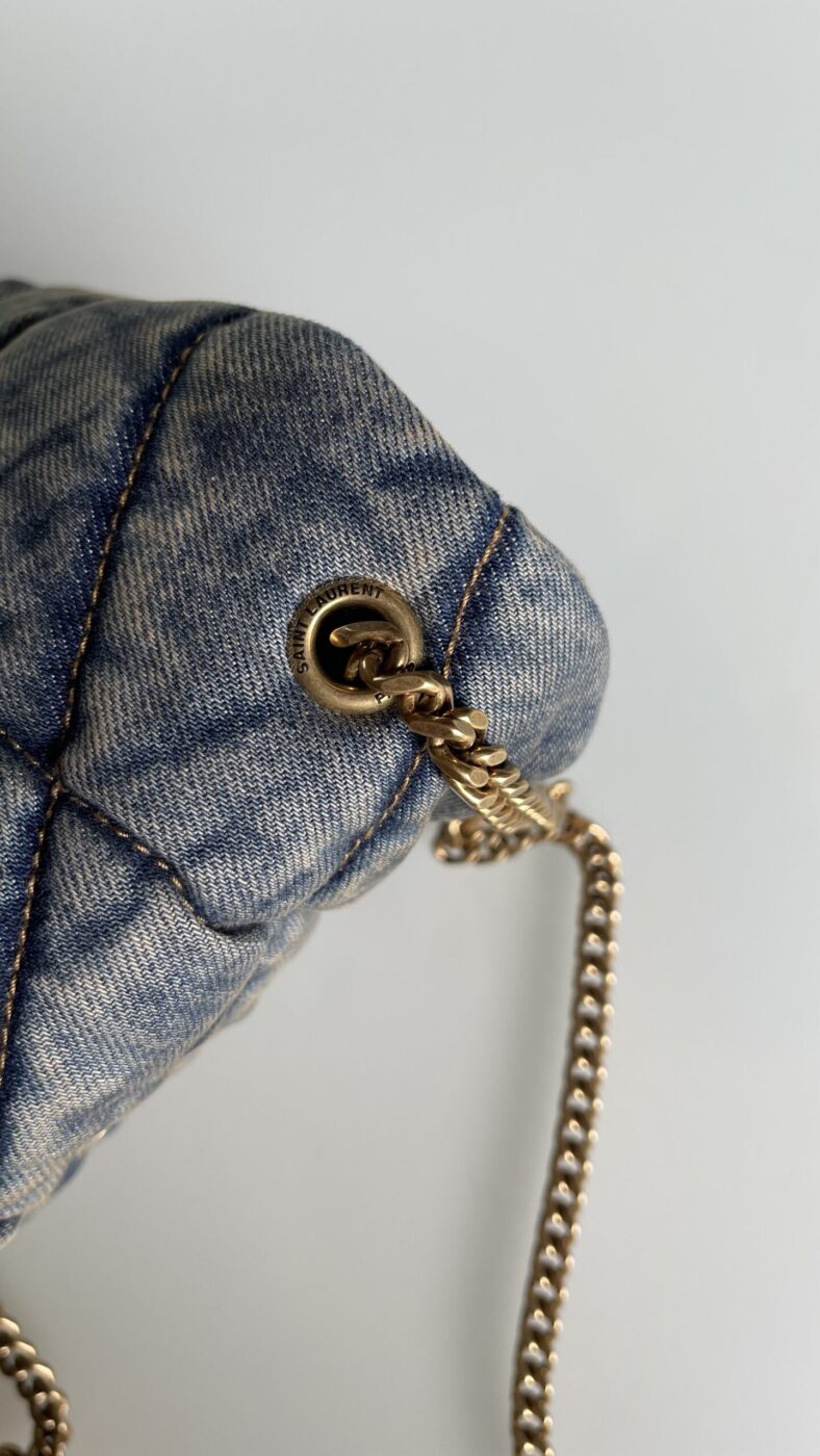YSL Toy LouLou Denim Puffer - Image 4