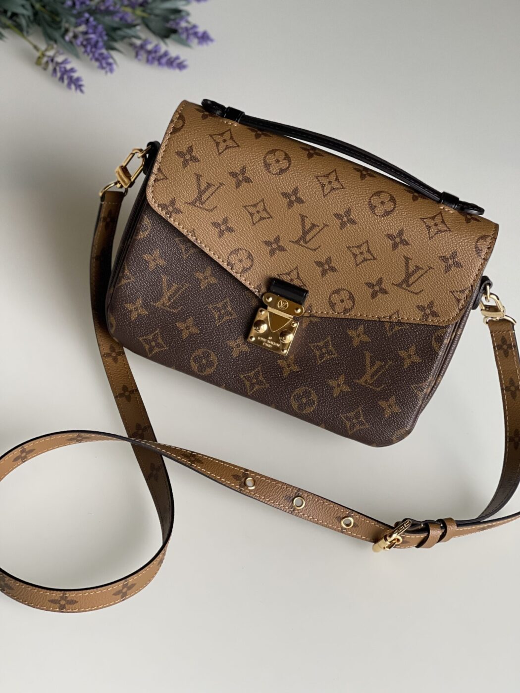 IMG_6166 2 Louis Vuitton Pochette Metis Monogram Reverse - Image 1