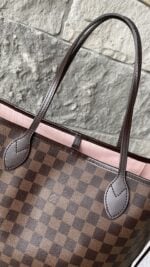 Louis Vuitton Damier Ebene Neo Neverfull MM Rose Ballerine - Image 3