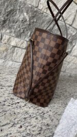 Louis Vuitton Damier Ebene Neo Neverfull MM Rose Ballerine - Image 4