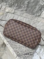 Louis Vuitton Damier Ebene Neo Neverfull MM Rose Ballerine - Image 8
