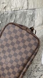 Louis Vuitton Damier Ebene Neo Neverfull MM Rose Ballerine - Image 9