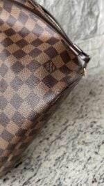 Louis Vuitton Damier Ebene Neo Neverfull MM Rose Ballerine - Image 11