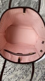 Louis Vuitton Damier Ebene Neo Neverfull MM Rose Ballerine - Image 13