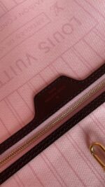 Louis Vuitton Damier Ebene Neo Neverfull MM Rose Ballerine - Image 16