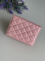 Chanel Iridescent Caviar Quilted Pink Passport Cover - Image 5