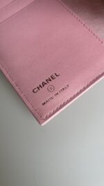 Chanel Iridescent Caviar Quilted Pink Passport Cover - Image 7