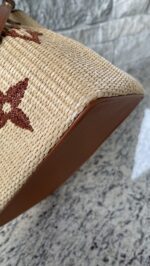 Louis Vuitton Raffia Calfskin Monogram Neonoe MM Tan - Image 6