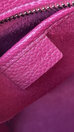 Celine Drummed Calfskin Nano Luggage Fuchsia - Image 11