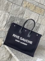 YSL Noe Rive Gauche Logo Canvas Tote