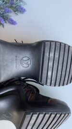 Louis Vuitton Calfskin Patent Monogram LV Archlight Sneakers 37.5 Black - Image 5