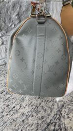 Louis Vuitton Keepall Bandouliere Monogram Titanium 50 Grey - Image 5