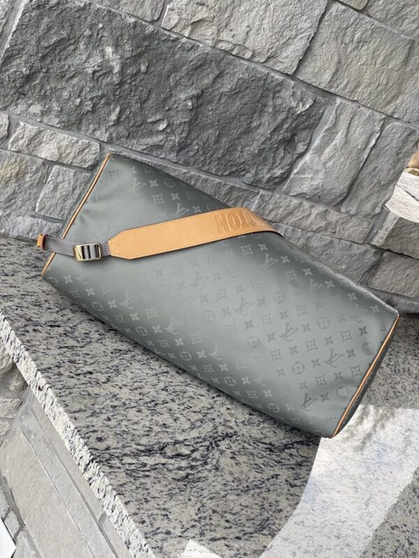 Louis Vuitton Keepall Bandouliere Monogram Titanium 50 Grey - Image 7