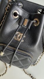 Chanel Business Affinity Drawstring Bucket Black Caviar - Image 2
