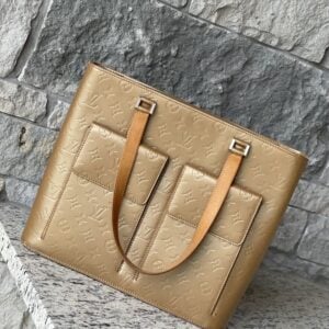 Louis Vuitton Vernis Matte Gold Shoulder Bag