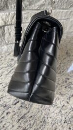 YSL LouLou Small Top Handle Black - Image 3
