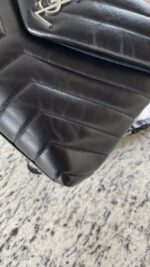 YSL LouLou Small Top Handle Black - Image 10